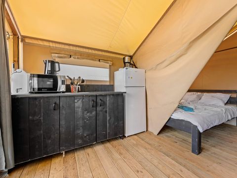 TENTE TOILE ET BOIS 5 personnes - Porto Sole - Tente Safari Bella Vista + air conditionné (5P)