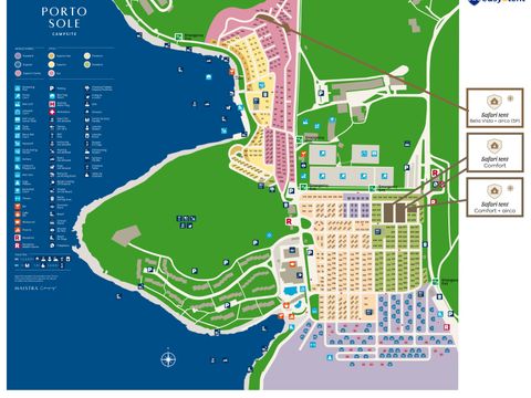 TENTE TOILE ET BOIS 5 personnes - Porto Sole - Tente Safari Bella Vista + air conditionné (5P)