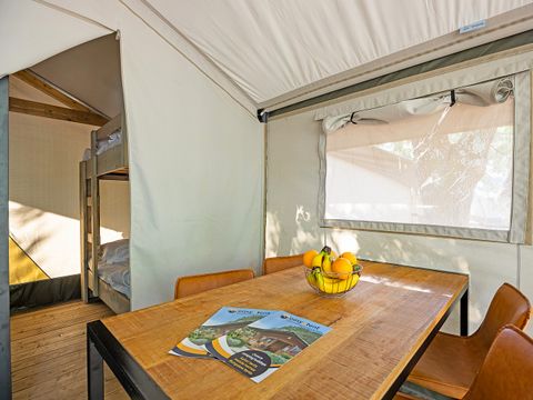 TENTE TOILE ET BOIS 5 personnes - Porto Sole - Tente Safari Bella Vista + air conditionné (5P)