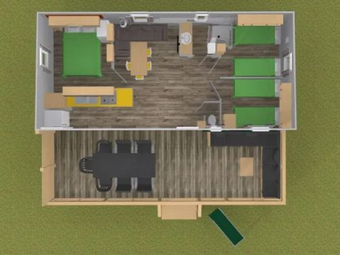 MOBILHOME 7 personnes - Premium Plus 3 chambres Lounge