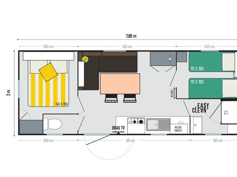BUNGALOW 4 personnes - TITANIA