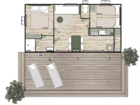 MOBILHOME 4 personnes - Marenostrum