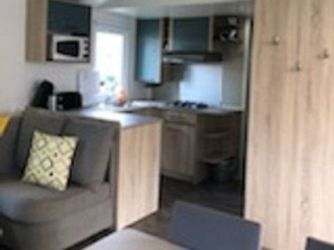 MOBILHOME 6 personnes - 005 (3 chambres, 2 salle d'eau) - Clim, TV, Lave-vaisselle, Lave-linge - Terrasse