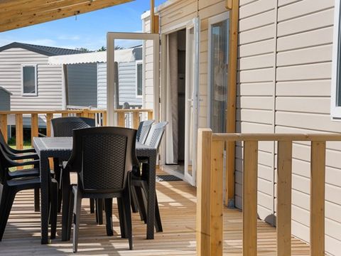 MOBILHOME 6 personnes - Mobil-home | Premium Azure | 3 Ch. | 6 Pers. | Terrasse surélevée | Clim.