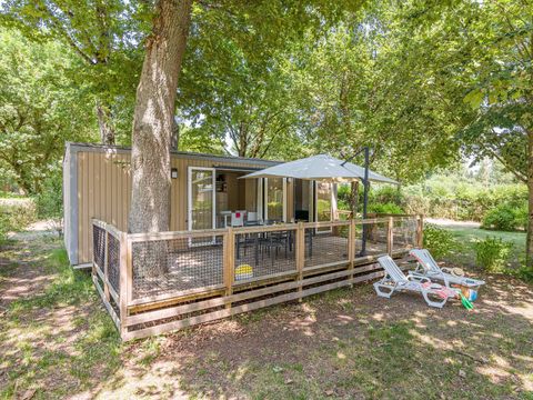 MOBILHOME 4 personnes - Comfort | 2 Ch. | 4 Pers. | Terrasse surélevée non couverte | Clim. | TV