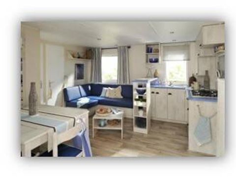 MOBILHOME 6 personnes - Comfort | 3 Ch. | 6 Pers. | Terrasse surélevée | Clim. | TV