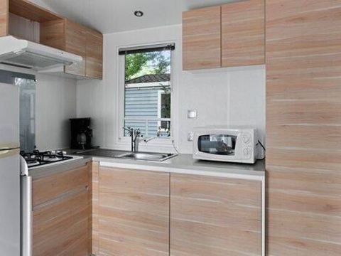 MOBILHOME 6 personnes - Mobil-home | Classic | 3 Ch. | 6 Pers. | Terrasse surélevée non couverte | 2 SDB | Clim. | TV
