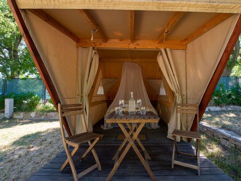 TENTE TOILE ET BOIS 2 personnes - Nateko, sans sanitaires