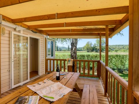 MOBILHOME 5 personnes - Mobil-home Confort 2ch Terrasse couverte 4/5 pers