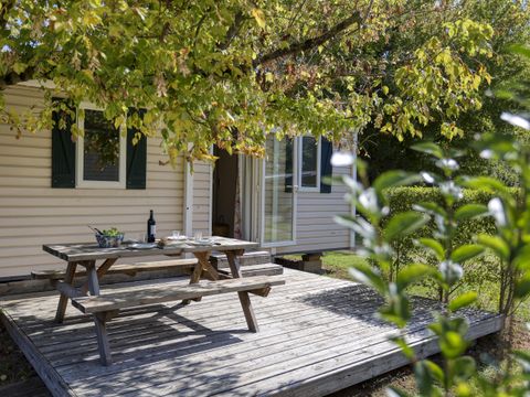 Mobilhome 5/6 personnes - Confort - 2 chambres - Terrasse ouverte