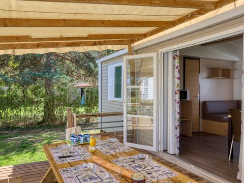 Mobilhome 6/7 personnes - Privilège - 3 chambres - TV - 2 salles de bain