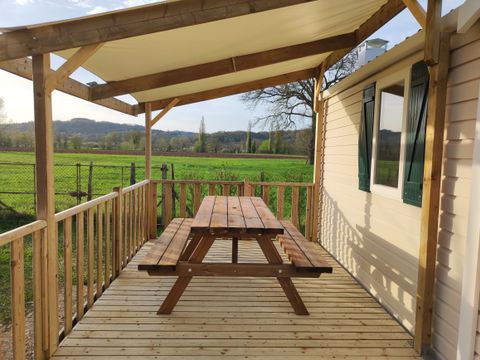 Mobilhome 5/6 personnes - Confort - 2 chambres - Terrasse semi couverte
