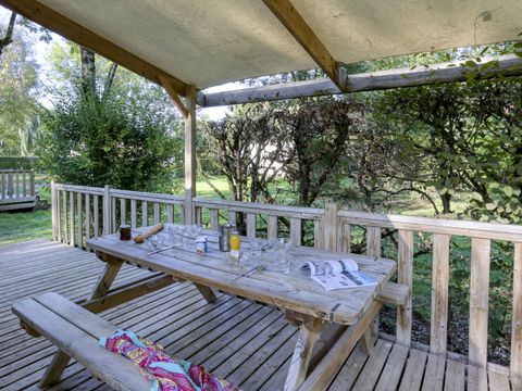 Bungalow 1/5 personnes - Tit'home Bois et terrasse - 2 chambres - Sans - SAN