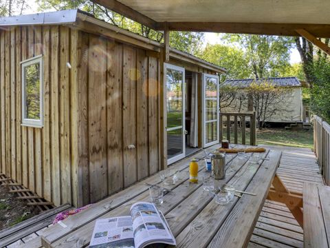 Bungalow 1/5 personnes - Tit'home Bois et terrasse - 2 chambres - Sans - SAN