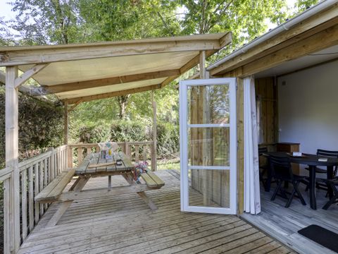 Bungalow 1/5 personnes - Tit'home Bois et terrasse - 2 chambres - Sans - SAN