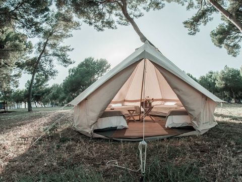 TENTE TOILE ET BOIS 4 personnes - Glamping 4P
