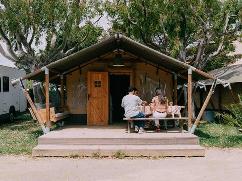 TENTE TOILE ET BOIS 4 personnes - Safari