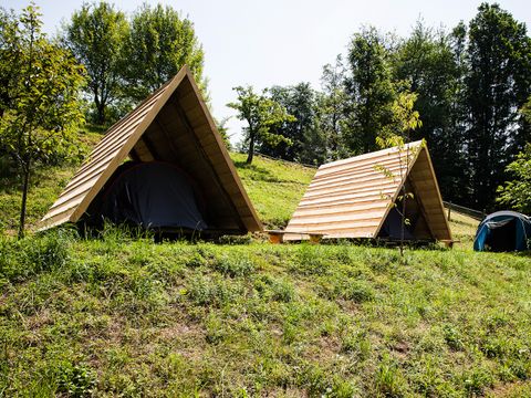 TENTE TOILE ET BOIS 3 personnes - Cabane Kokura (sans sanitaires)