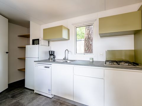 MOBILHOME 10 personnes - Cottage TWIN Cordouan 6 Pièces 10 Personnes Climatisé + TV