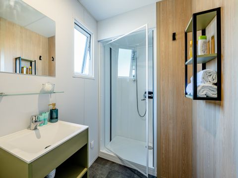 MOBILHOME 10 personnes - Cottage TWIN Cordouan 6 Pièces 10 Personnes Climatisé + TV