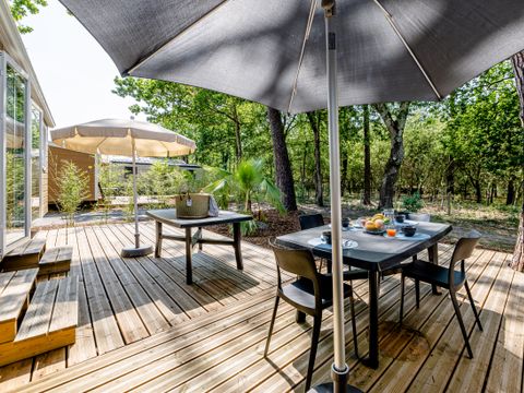 MOBILHOME 10 personnes - Cottage TWIN Cordouan 6 Pièces 10 Personnes Climatisé + TV