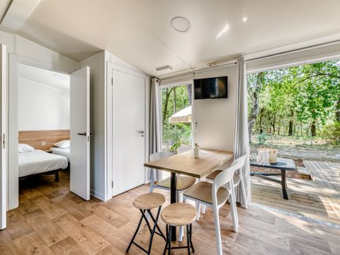 MOBILHOME 10 personnes - Cottage TWIN Cordouan 6 Pièces 10 Personnes Climatisé + TV