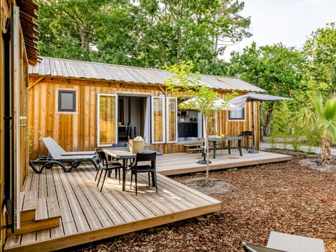 MOBILHOME 10 personnes - Cabane TWIN 6 Pièces 10 Personnes Climatisé + TV