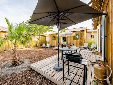 MOBILHOME 10 personnes - Cabane TWIN 6 Pièces 10 Personnes Climatisé + TV