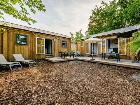 MOBILHOME 10 personnes - Cabane TWIN 6 Pièces 10 Personnes Climatisé + TV