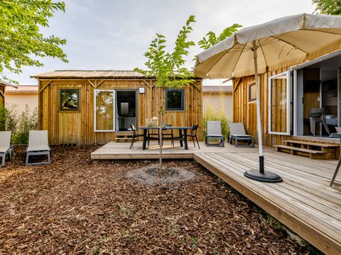 MOBILHOME 10 personnes - Cabane TWIN 6 Pièces 10 Personnes Climatisé + TV