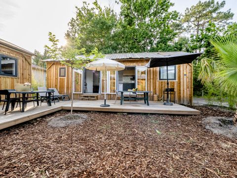 MOBILHOME 10 personnes - Cabane TWIN 6 Pièces 10 Personnes Climatisé + TV