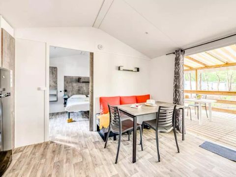 MOBILHOME 4 personnes - Cottage PMR Verdon 3 Pièces 4 Personnes Climatisé + TV