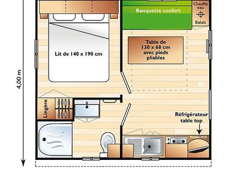 MOBILHOME 2 personnes - ASTRIA