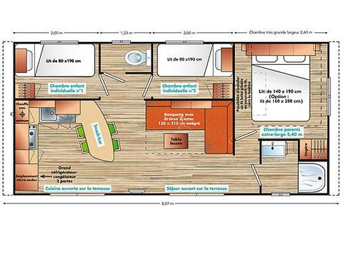 MOBILHOME 6 personnes - VISIO