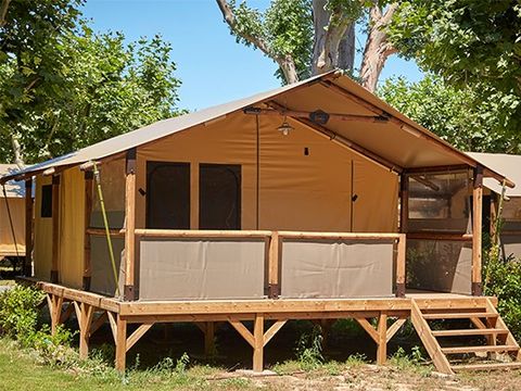 TENTE TOILE ET BOIS 5 personnes - Tente Super Lodge | 2 Ch. | 4/5 Pers. | Clim