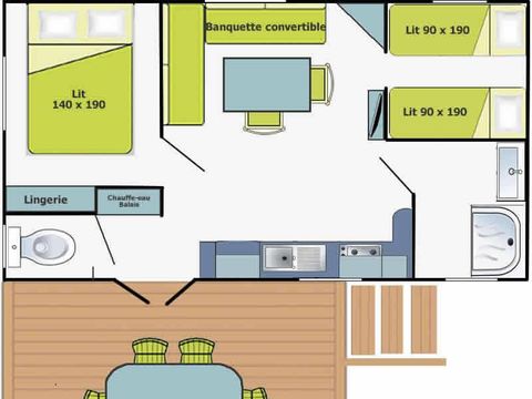 MOBILHOME 6 personnes - Le Wapiti