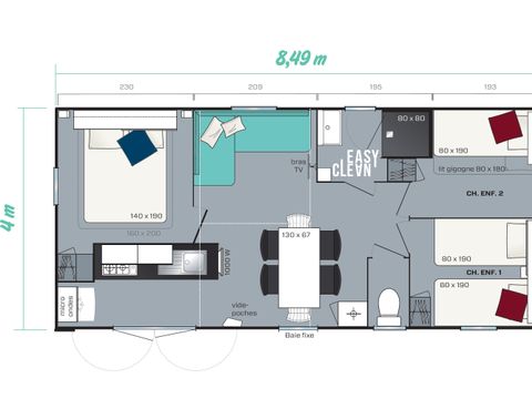 MOBILHOME 6 personnes - Le Riviera 3