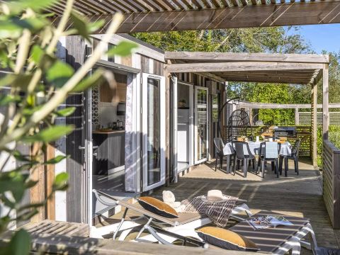 MOBILHOME 6 personnes - Cabane Luxe 4 pièces 6 personnes Climatisée + Jacuzzi