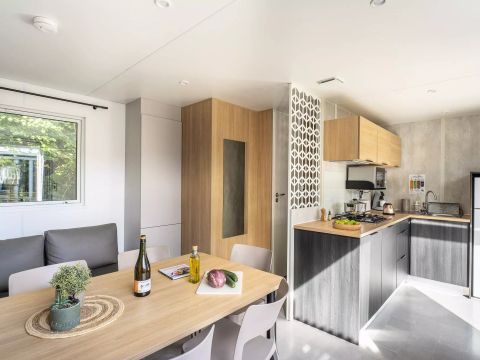 MOBILHOME 6 personnes - Cabane Luxe 4 pièces 6 personnes Climatisée + Jacuzzi