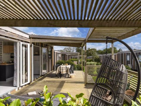 MOBILHOME 6 personnes - Cabane Premium 4 Pièces 6 Personnes Climatisée + TV