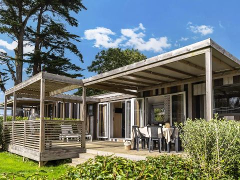 MOBILHOME 6 personnes - Cabane Premium 4 Pièces 6 Personnes Climatisée + TV