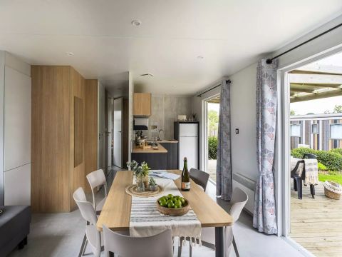 MOBILHOME 6 personnes - Cabane Premium 4 Pièces 6 Personnes Climatisée + TV