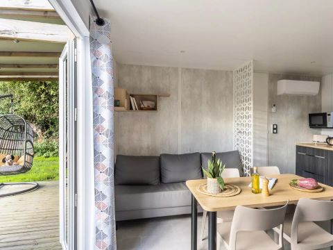 MOBILHOME 4 personnes - Cabane Premium 3 Pièces 4 Personnes Climatisée + TV
