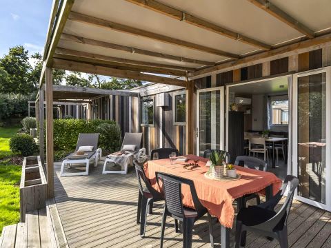 MOBILHOME 6 personnes - Cabane 4 Pièces 6 Personnes Climatisée + TV