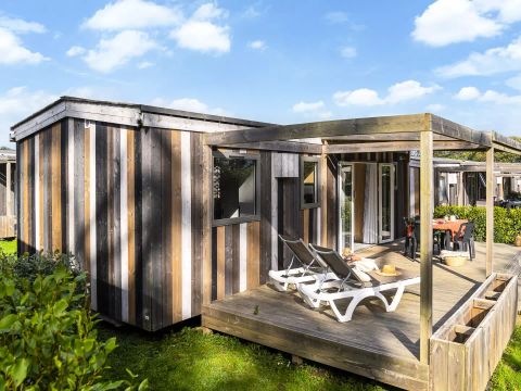 MOBILHOME 6 personnes - Cabane 4 Pièces 6 Personnes Climatisée + TV