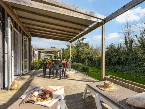 MOBILHOME 6 personnes - Cabane 4 Pièces 6 Personnes Climatisée + TV