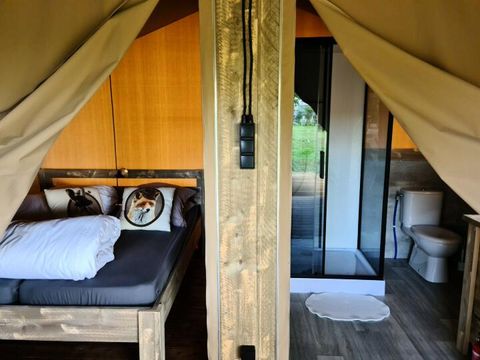 TENTE TOILE ET BOIS 4 personnes - LODGE SAFARI