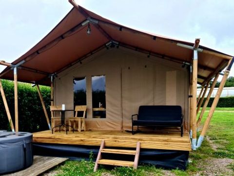 TENTE TOILE ET BOIS 4 personnes - LODGE SAFARI