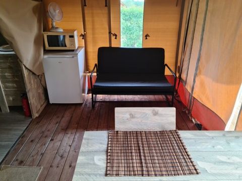 TENTE TOILE ET BOIS 4 personnes - LODGE SAFARI