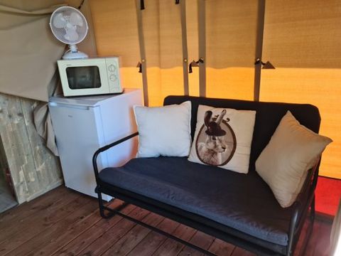 TENTE TOILE ET BOIS 4 personnes - LODGE SAFARI